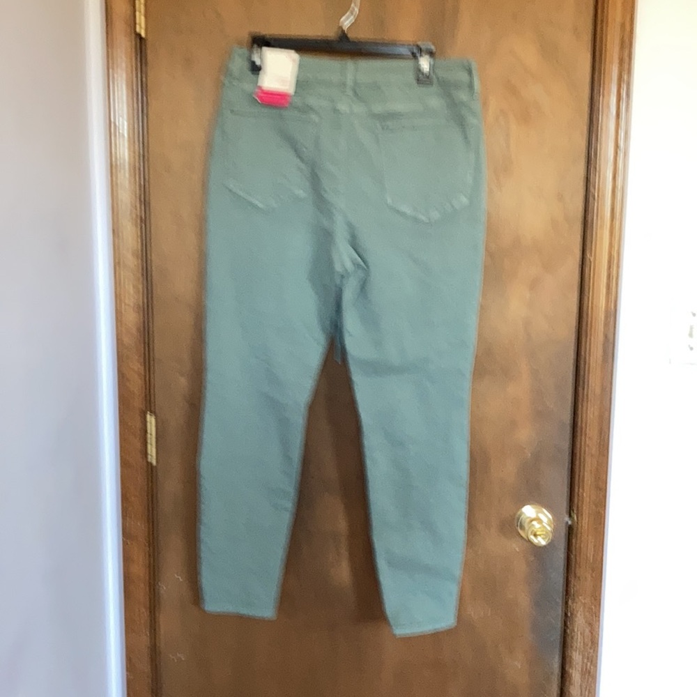 So high rise belted jegging green size 15 / 32 juniors - Picture 14 of 17